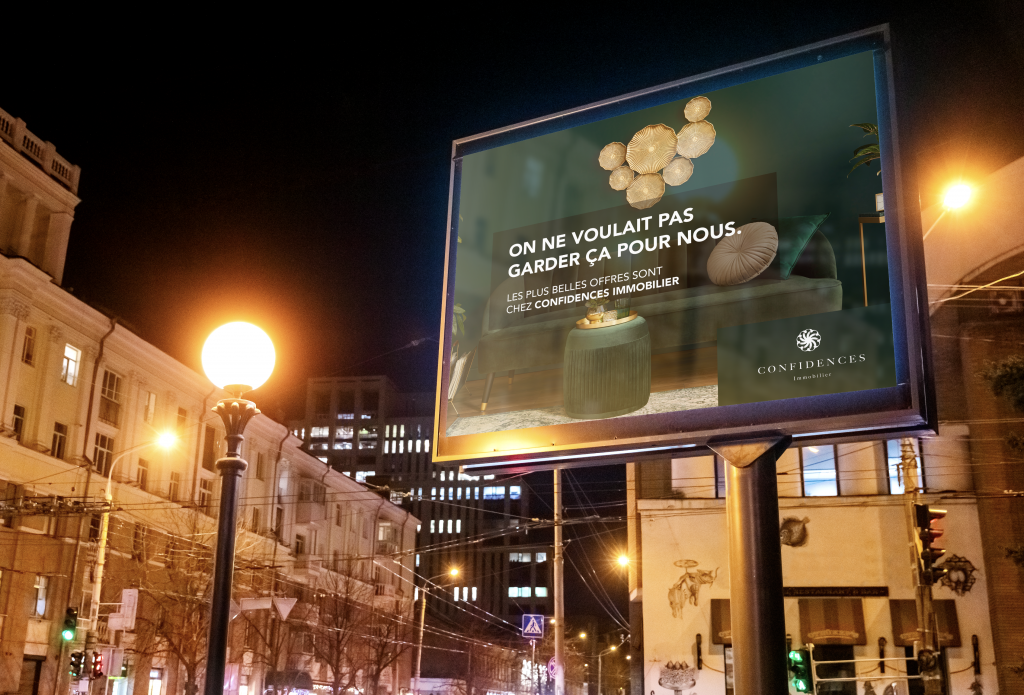 Identité visuelle agence immobilière – Confidences-Immo