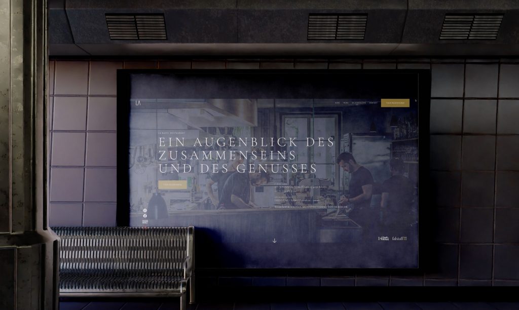 Site internet restaurant gastronomique – LA à Bâle