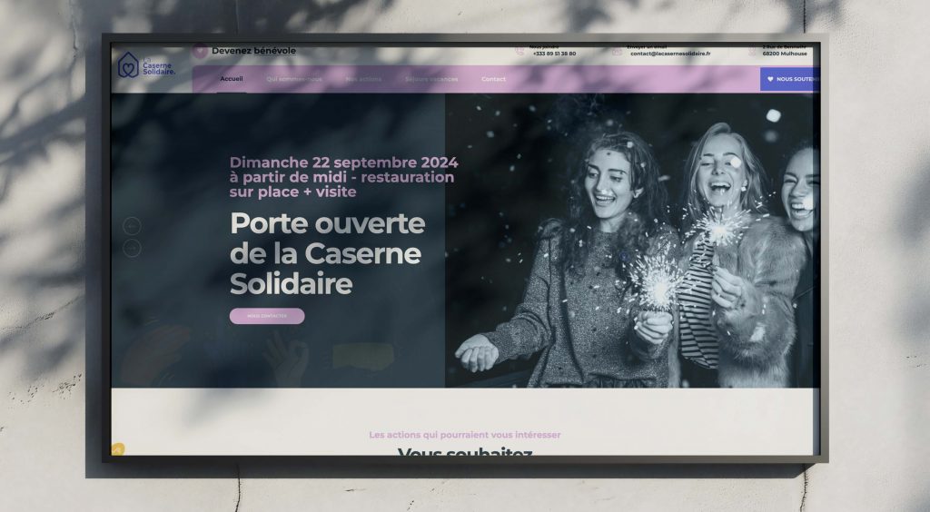 Refonte site internet association – Caserne Solidaire