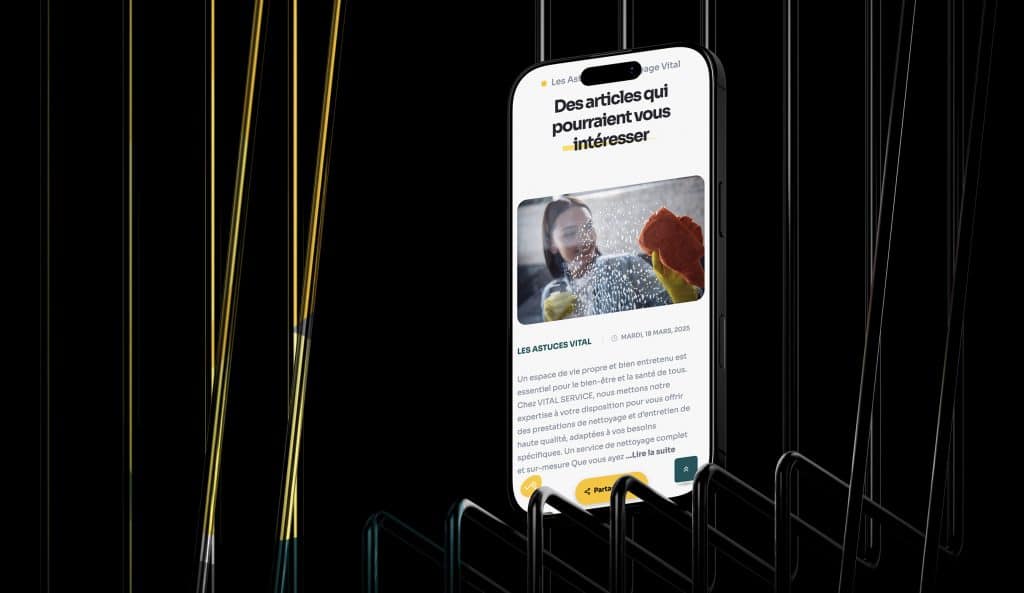 Site vitrine sur mesure – Refonte complète pour Vital Service